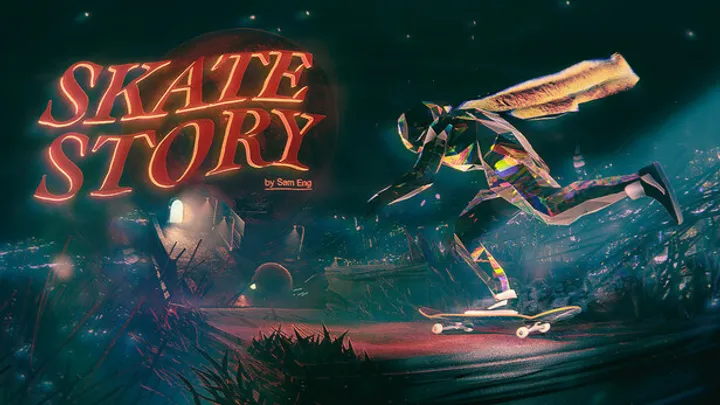 Skate Story: The Crystal Skater’s Journey and the Surreal City Under the Moon